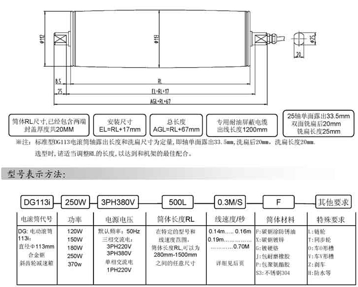  电动滚筒